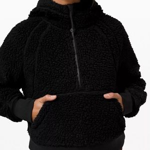 Lululemon cropped Sherpa bomber jacket